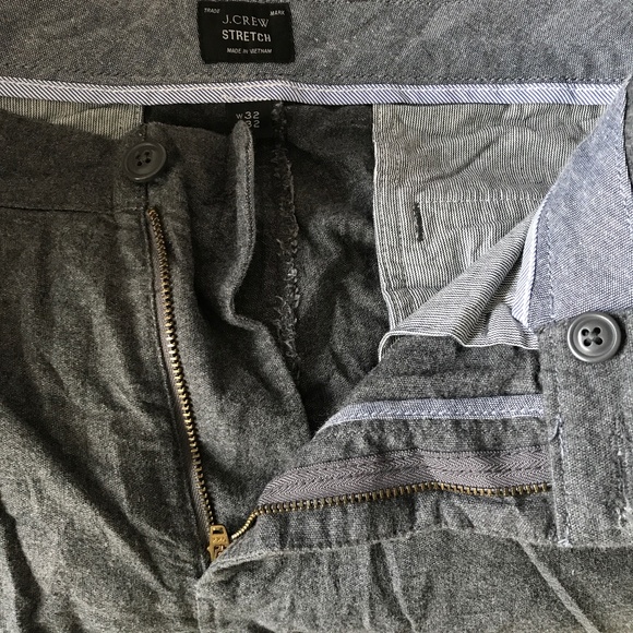 J Crew Stretch Gray Slim Straight 484 Slim Mens 32 - Picture 2 of 13